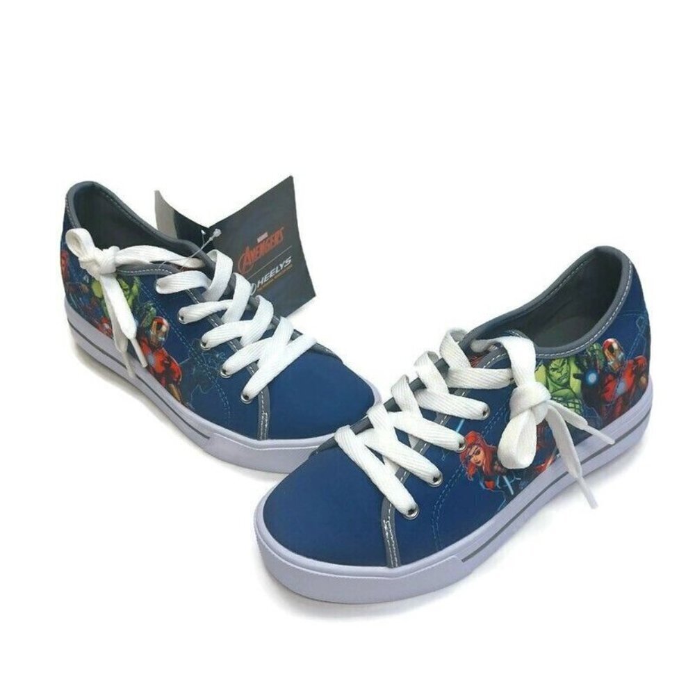 HEELYS Marvel Avengers Skate Shoes HES10505 Hulk Blue Youth Size 6 Womens Size 7 - Picture 5 of 9